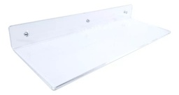 Repisa Flotante Acrílico Transparente 43.5x16 Cm Soporta 5kg