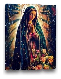 Cuadro Virgen Guadalupe Impresión Directa En Mdf 30x25cm M2