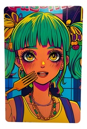 Cuadro Chica Pop Anime Impresión Directa Mdf 3mm 20x30 M02