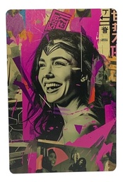 Cuadro Mujer Maravilla Retro Impresión Directa Mdf 3mm 20x30