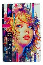 Cuadro Anime Cyber Punk Girl Impresión Directa Mdf 6mm M02