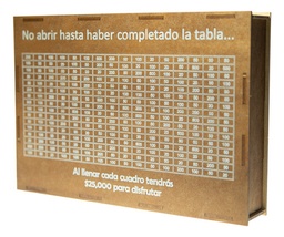 Alcancía Caja Meta 45 Mil Reto De Ahorro Dinero Finanzas Mdf