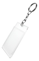 Llavero Económico Credencial Acrílico 2mm 5x4 Cm, Pack De 40