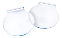 Medalla Acrílico Transparente 3mm 8cm Pack 25