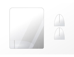 Mampara Proteccion Protectora Escritorio Separador 60x60cm