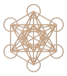 Cuadro Cubo Metatron Deco Muro Pared Decoración 50x44