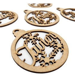 [MLM1985359083] Kit 8 Esferas Navideñas Personalizadas Con Nombres 10cm