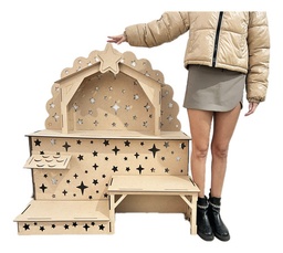 [FM-A793-89TA] Nacimiento Navideño Pesebre Niño Dios Decoración 120cm