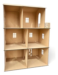 [MLM3003568908] Casa De Muñecas Para Barbie Grande 3 Pisos Ventana Normal