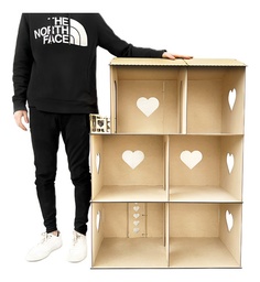 [MLM3003543196] Casa De Muñecas Para Barbie Grande 3 Pisos Sin Muebles