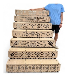 [MLM2152435009] Altar Dia Muertos Ofrenda Decorativo Halloween 7 Pisos 1.50m