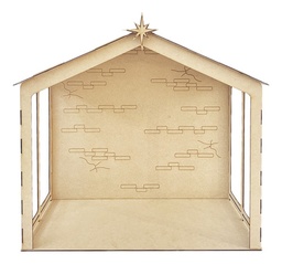 [MLM2199215739] Nacimiento Navideño Pesebre Decoración 50cm Abierto