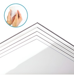 Lamina De Acrílico 2mm Transparente 60x90cm Pack 3