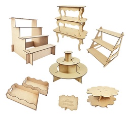 [MLM2934693590] Candy Bar Mesa De Dulces Bases Para Pastel Xv Fiesta (e) M2