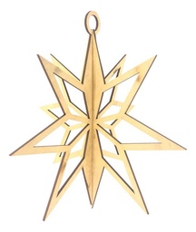 Kit 12 Esferas Navideñas Forma Estrella Adorno 10 Y 20cm