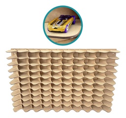 Exhibidor Coleccionador Para Hot Wheels 110 Y Monster Truck Marrón Claro