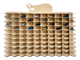 Exhibidor Coleccionador Para Hot Wheels Monster Truck 55pzs Marrón Claro