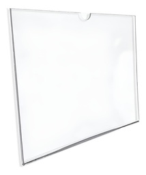 Porta Hojas Carta Horizontal Acrílico 3mm Sin Pestaña 25 Ud.