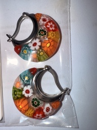 [Gp54] Arete de vidrio  de colores