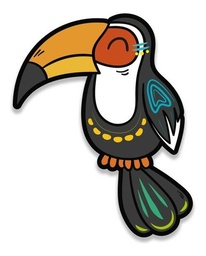 Cuadro Tucán Colorin Impresión Directa En Madera Mdf 6 Mm