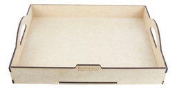 25 Charolas O Bandejas Madera (mdf 6 Mm)  40 X 30 X 6 Cm