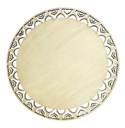 Bajoplato Mantel Blonda Tapete Bandeja Triplay (pack 5)