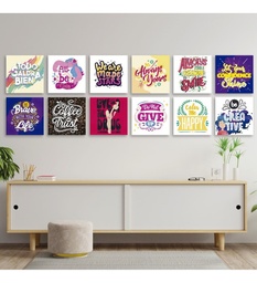 Pack 12 Cuadros Decorativos Frases Motivadoras Minimalista