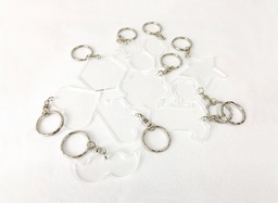 20 Llaveros Acrílico 3mm Formas Diversas 9cm