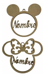 Kit 17 Esferas Navideñas Personalizadas Mickey Y Minnie 10cm