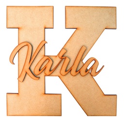 Nombre Personalizado Decoración Cuarto Candy Bar Mdf 6mm