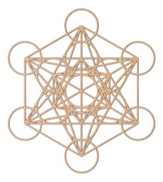 [CCM26] Cuadro Cubo Metatron Muro Pared Decorativo 30x27