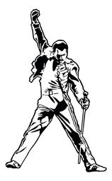 Cuadro Decorativo Freddie Mercury - Mdf 6mm 