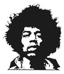 Cuadro Decorativo Rock Jimi Hendrix - Mdf 6mm 