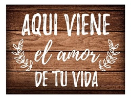 Letrero Cuadro Pajes Boda Decoración Celebracion - 40x30cm