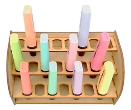 Organizador Para 24 Stabilo Boss Mdf 3mm Cajonera