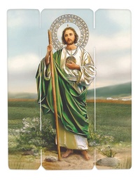 Cuadro San Judas Tadeo Impresión Directa Mdf 30x25cm