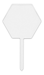 Cake Topper Hexagonal Acrilico 3mm - 20 Pzs. 