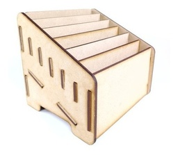 Caja Comandero Organizador Mdf Con 6 Espacios