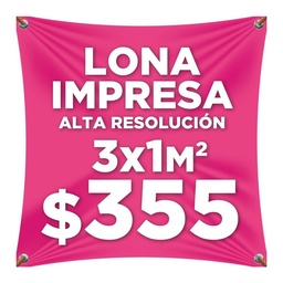 Lona Impresa 3x1m Personalizada Publicidad Eventos Anuncio