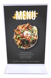 [32523577] Porta Menu Porta Folleto Restaurante 14x10.5 Cm 2 Mm