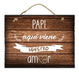 Letrero Cuadro Para Pajes De Boda Decoración M6 - 40x30cm