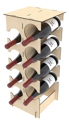 2 Cavas, Soportes Para Botellas De Vino Para 6 Y 8 Botellas