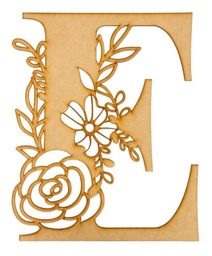 Letras Mdf Flores Corte Laser 30 Cm 3mm (pack 3)