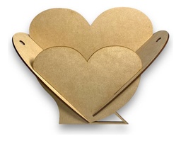 Regalo Dulcero Florero Corazón San Valentín Mdf - Pack 15