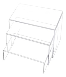 Repisa Expositor Exhibidor Acrílico Transparente 3niveles M1