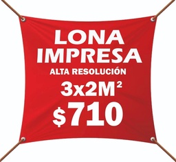 Lona Impresa 3x2m Personalizada Publicidad Eventos Anuncio