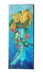 Cuadro Decorativo Vintage Hogar Oficina Bota 30x11