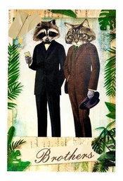 Cuadro Decorativo Vintage Hogar Oficina Brothers 40x60