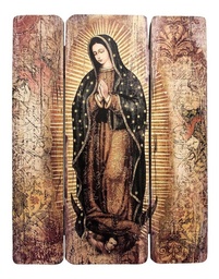 [VirgenII6046] Cuadro Virgen Guadalupe Impresión Directa 60x77 Dedicatoria 