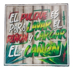 Cuadro Decorativo Cocina Hogar Oficina El Pulque 30x30